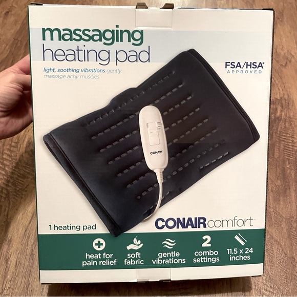 conair Other Conair Massaging Heating Pad Nib Poshmark